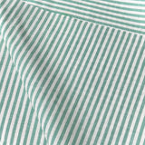 Coupon 50 cm - Coton Viscose Rayé / Raytis Vert