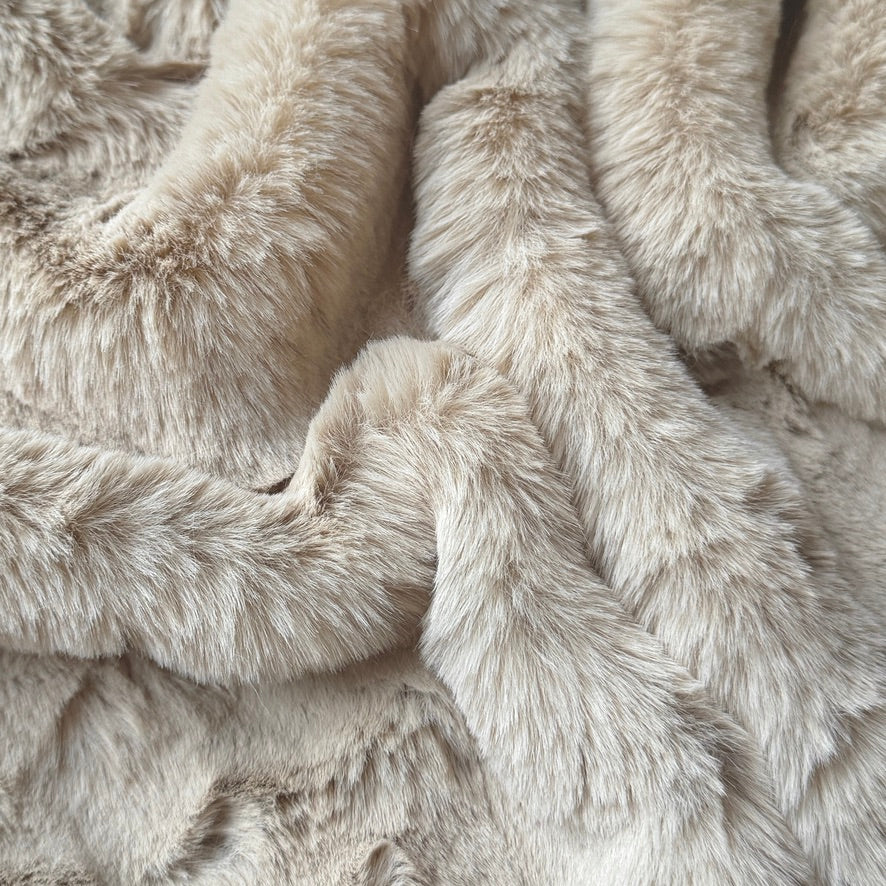 Coupon 1 Mètre - Fausse - Fourrure / Eskimo Beige