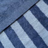 Micro Eponge Bambou  Rayé / Baltique  - Indigo