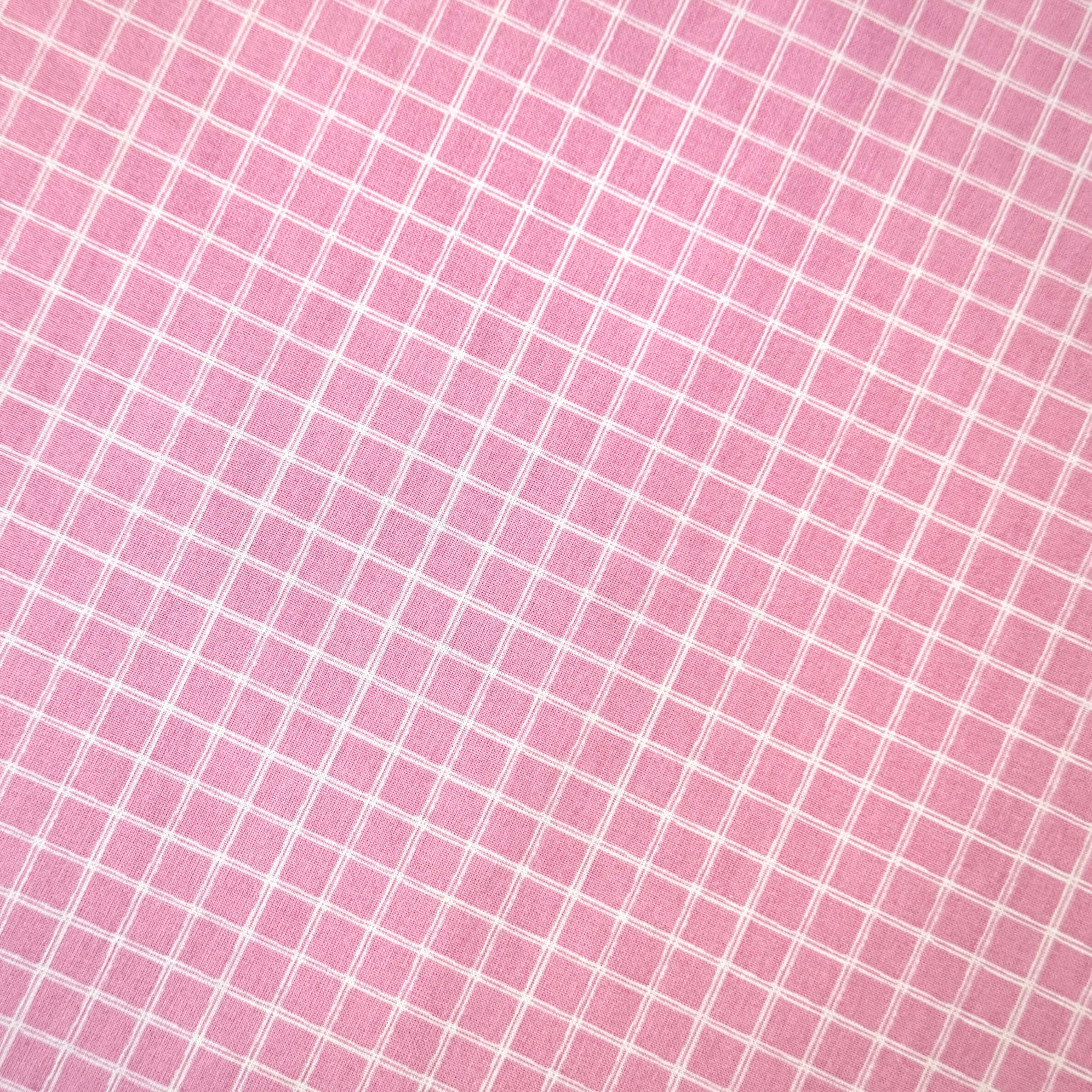 Coupon 1.3 m - Coton Imprimé / Jules Blanc - Rose Fane
