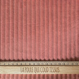 Coupon 50 cm - Velours Côtelé Futé / Bois de Rose