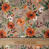 Coton à Impression Numérique / Camélia