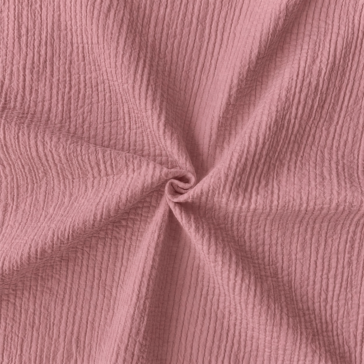 Coton Surpiqué / Vieux Rose