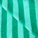 Micro Eponge Bambou  Rayé / Menthe-Emeraude