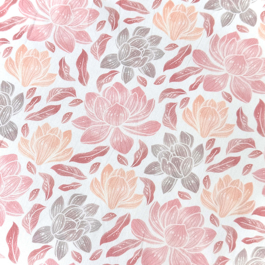 Coton Numérique Exclusif LPQC /  Magnol Rose-Abricot