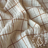 Coupon 90 cm - Double Gaze / Jacques Ecru-Cassonade