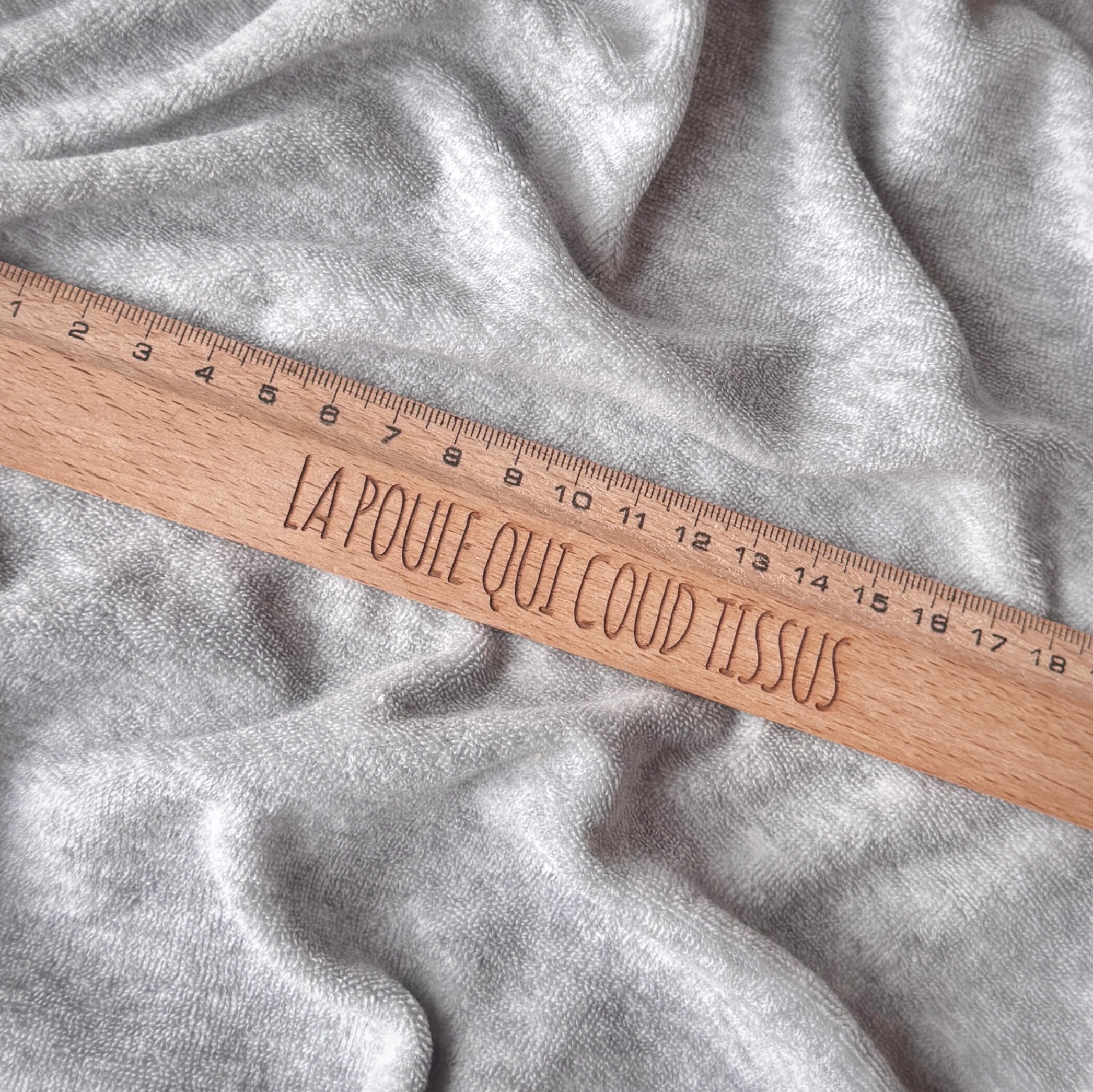 Eponge Maille Bouclette / Gris Chiné