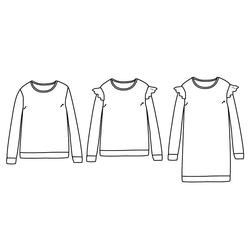 Patron de Couture - Ikatee / Sweat & Robe Femme JASMIN MUM