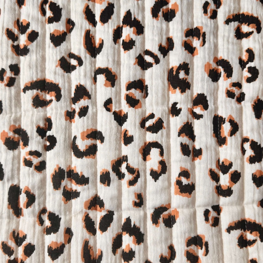 Matelassé Double Fauve Ecru / Unie Ecru