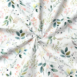 Digitally Printed Cotton / Romane White-Blue