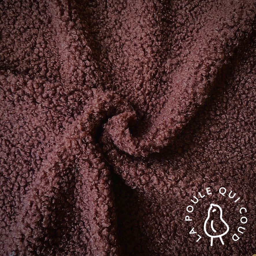 Coupon 1 Mètre - Teddy Peluche / Cacao
