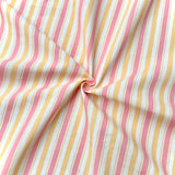 Coupon 60 cm - Coton Imprimé / Lydia Jaune-Rose