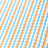 Coupon 90 cm - Coton Imprimé / Lydia Bleu-Orange