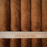 Coupon 1 Mètre - Fausse - Fourrure Cotelée / Barracuda Tabac