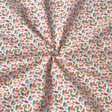Coupon 70 cm - Coton Imprimé / Otma Ocre-Rose