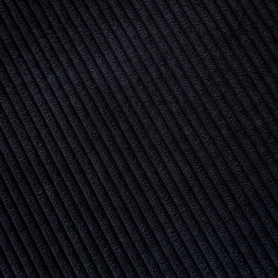 Coupon 90 cm - Velours Côtelé Huggy / Noir