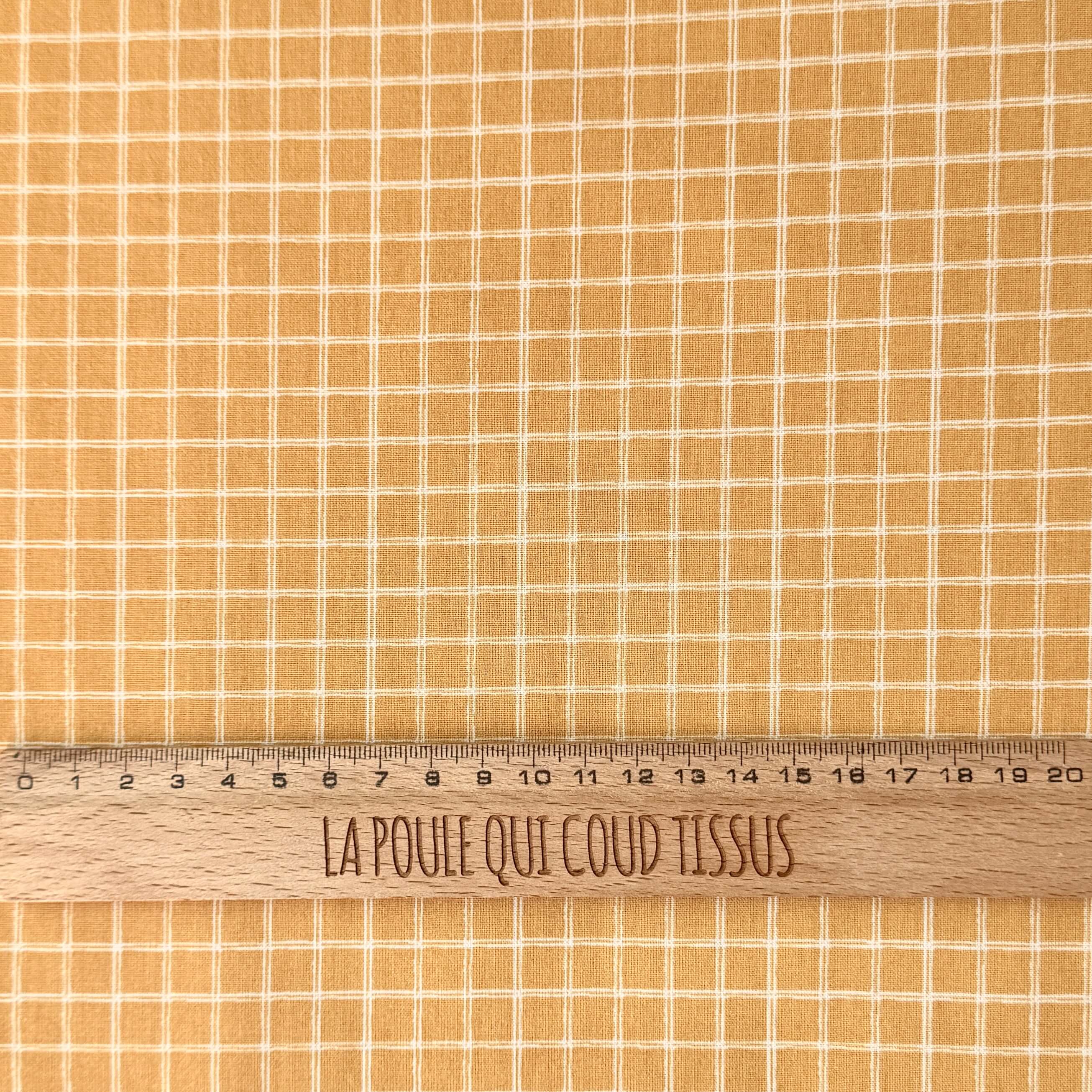 Algodón estampado / Jules blanco - Azúcar moreno