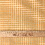 Printed Cotton / White Jules - Brown Sugar