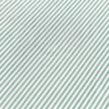 Coupon 2.5 m - Coton Viscose Rayé / Raytis Vert