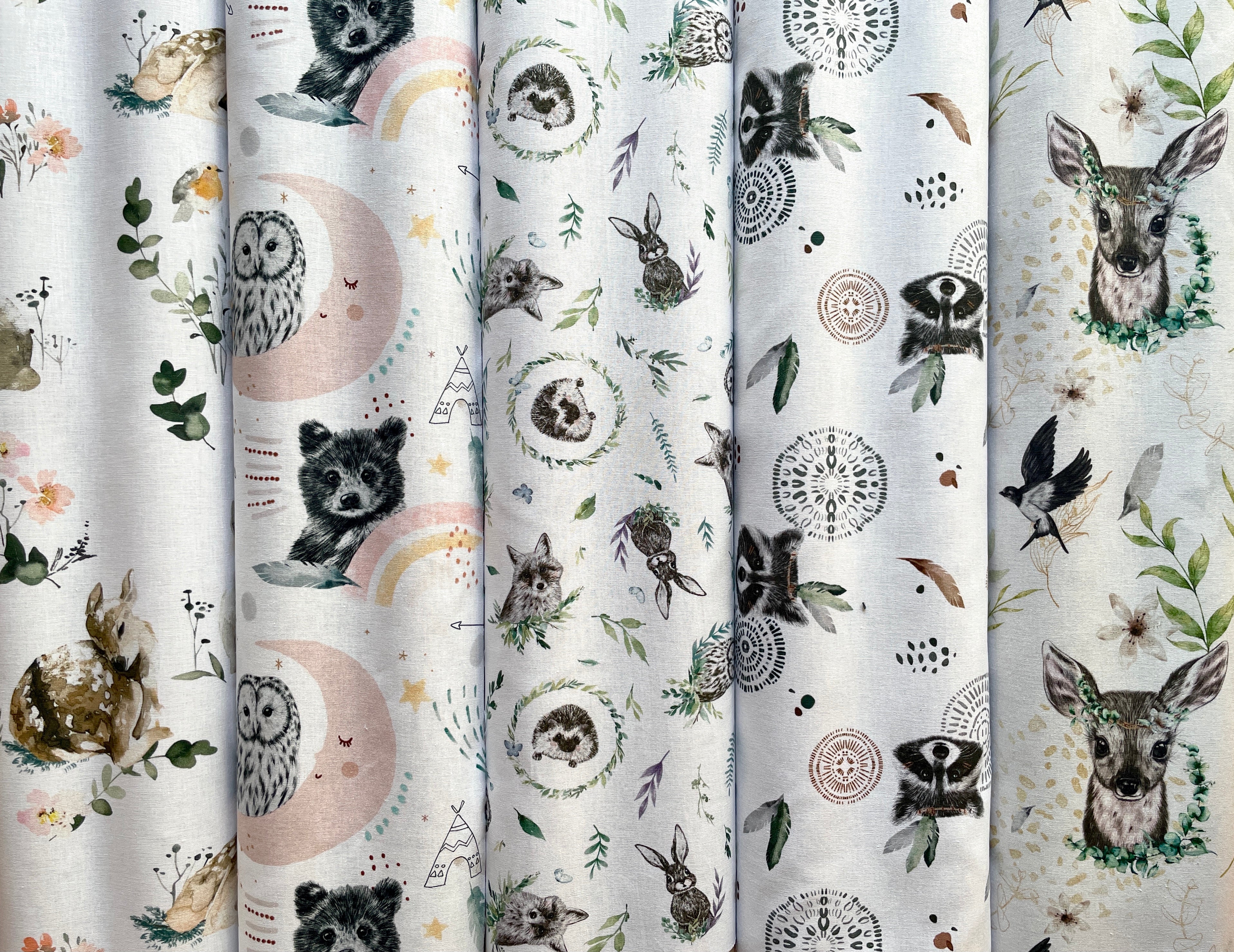 Coupon 1.9 m - Coton à Impression Numérique / Forest