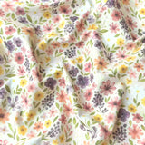 Digitally Printed Cotton / Romane White-Blue