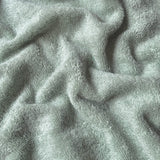 Coupon 1 Mètre - Eponge Bouclette 100% Coton  / Vert De Gris