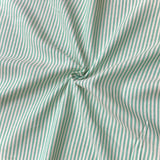 Coupon 2.5 m - Coton Viscose Rayé / Raytis Vert