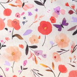 Digitally Printed Cotton / Roman Ecru-Yellow