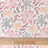 Coton Numérique Exclusif LPQC /  Magnol Rose-Abricot
