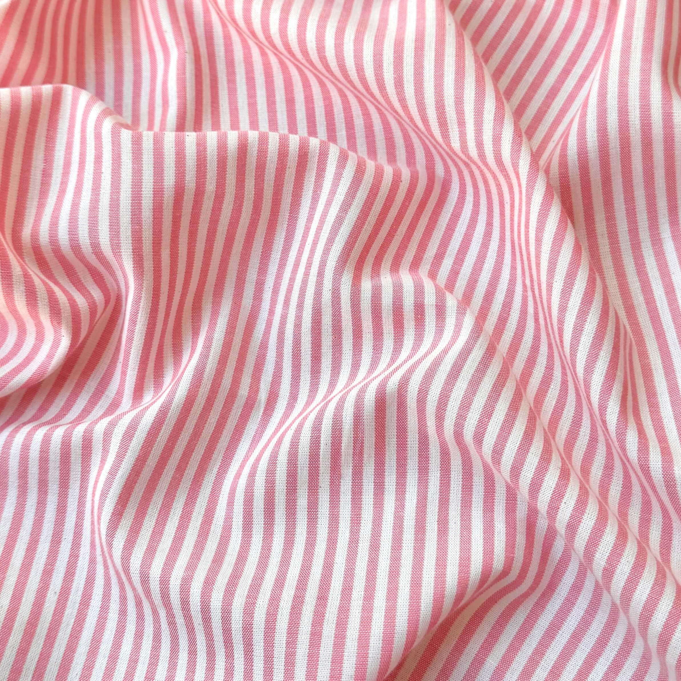 Coton Viscose Rayé / Raytis Corail