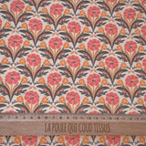 Coupon 90 cm - Coton Imprimé / Selma Orange