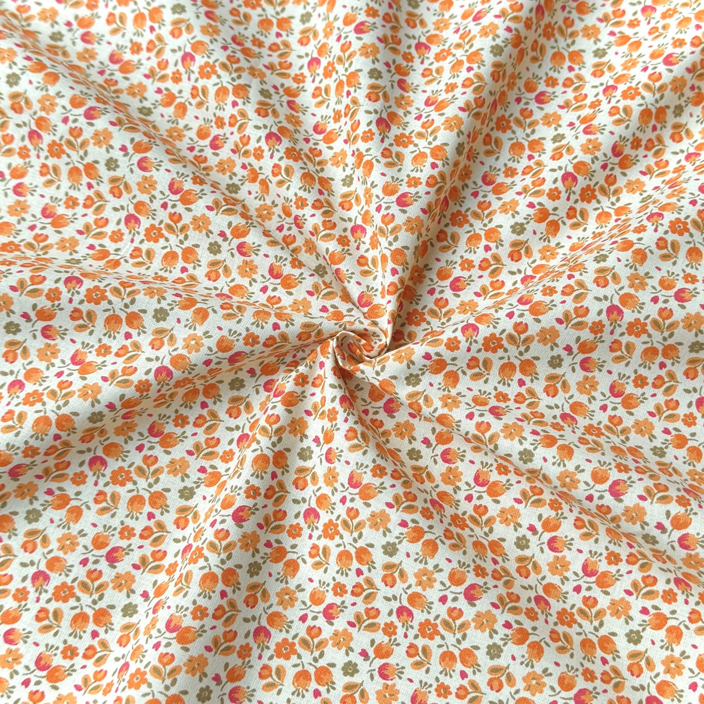 Coupon 1.7 m - Coton Imprimé / Caseille