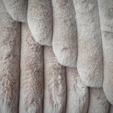 Coupon 1 Mètre -Fausse - Fourrure Cotelée / Barracuda Lin