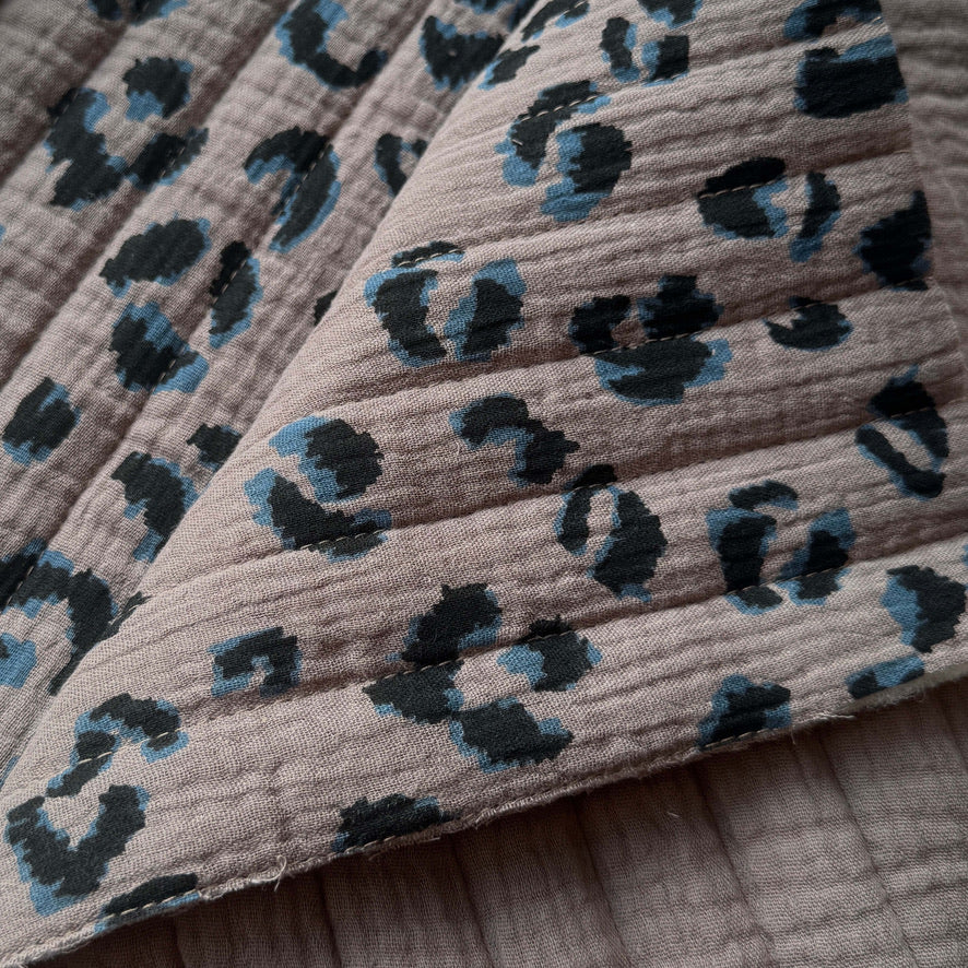 Matelassé Double Fauve Taupe / Double Gaze Unie Taupe