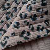 Matelassé Double Fauve Taupe / Double Gaze Unie Taupe