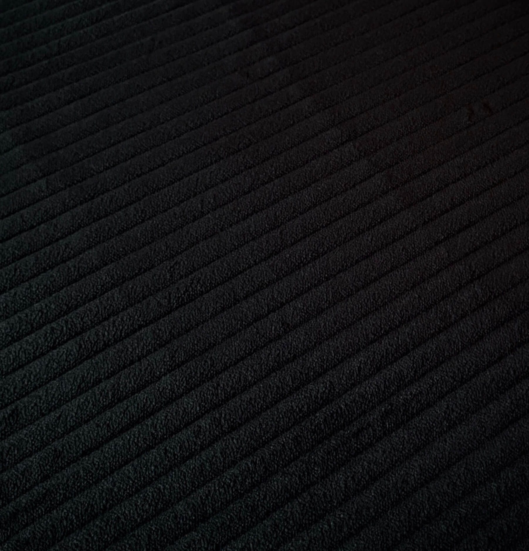 Coupon 80 cm - Velours Côtelé Futé / Noir