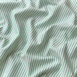 Coupon 2.5 m - Coton Viscose Rayé / Raytis Vert