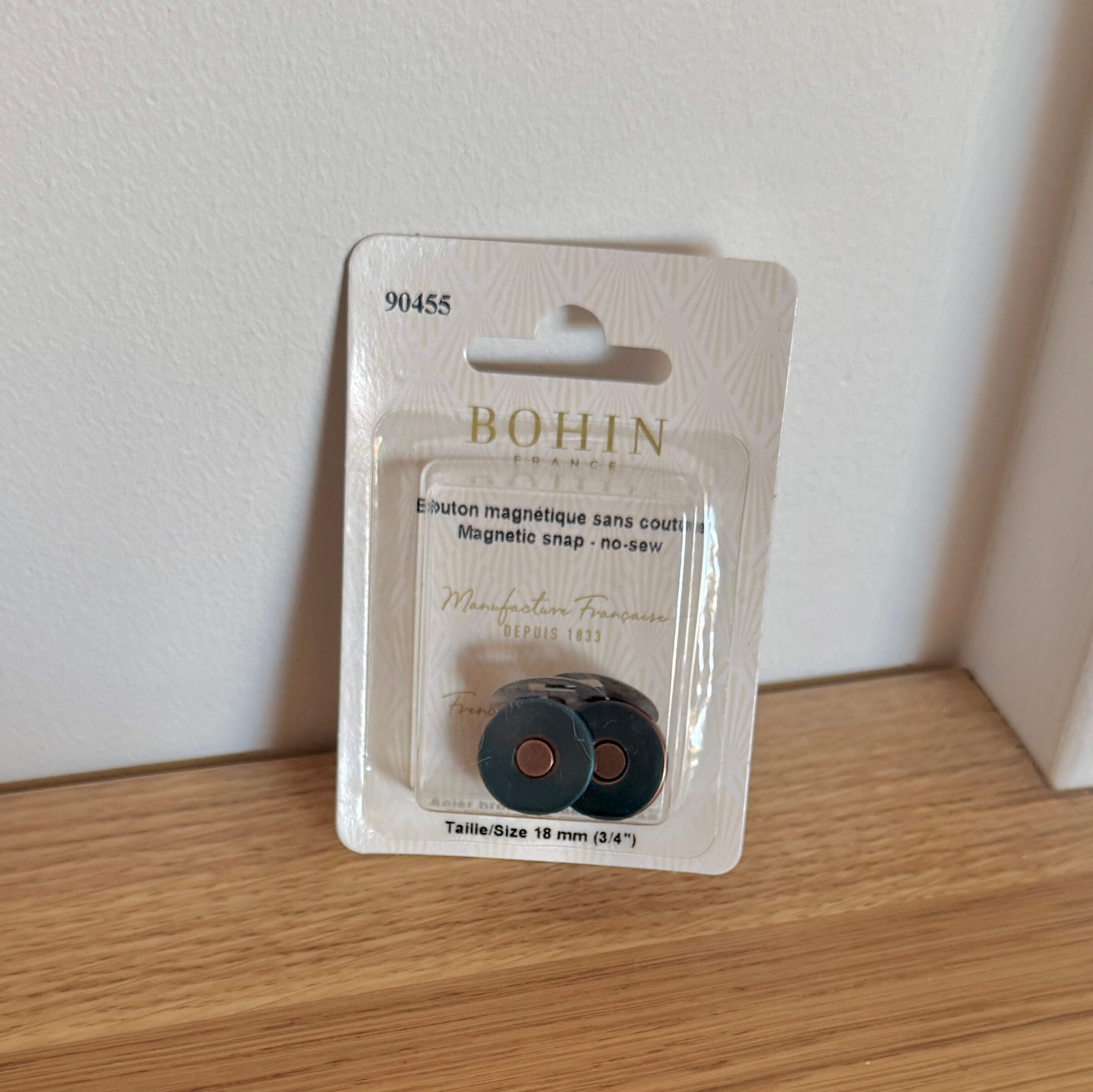 Bouton Magnétique sans couture 18mm / Bohin