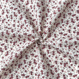 Coupon 1.5 m - Popeline de Coton / Capri Ecru-Raisin