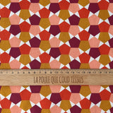 Coupon 2.1 m - Coton Imprimé / Fès Rouge