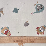 Printed Cotton / Illico Beige