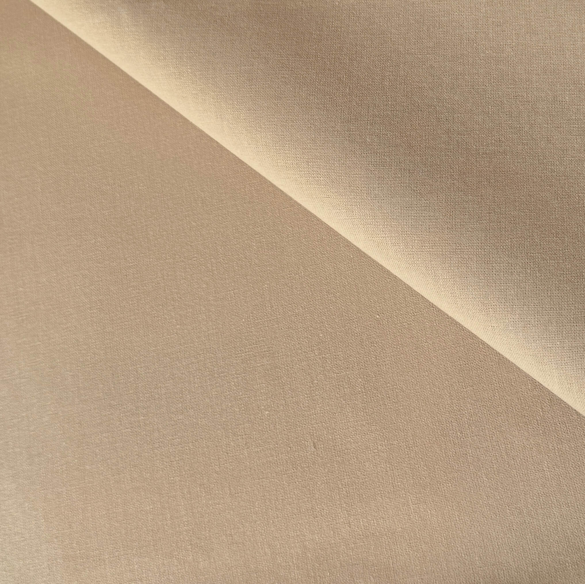Coupon 90 cm - Coton Uni / Beige