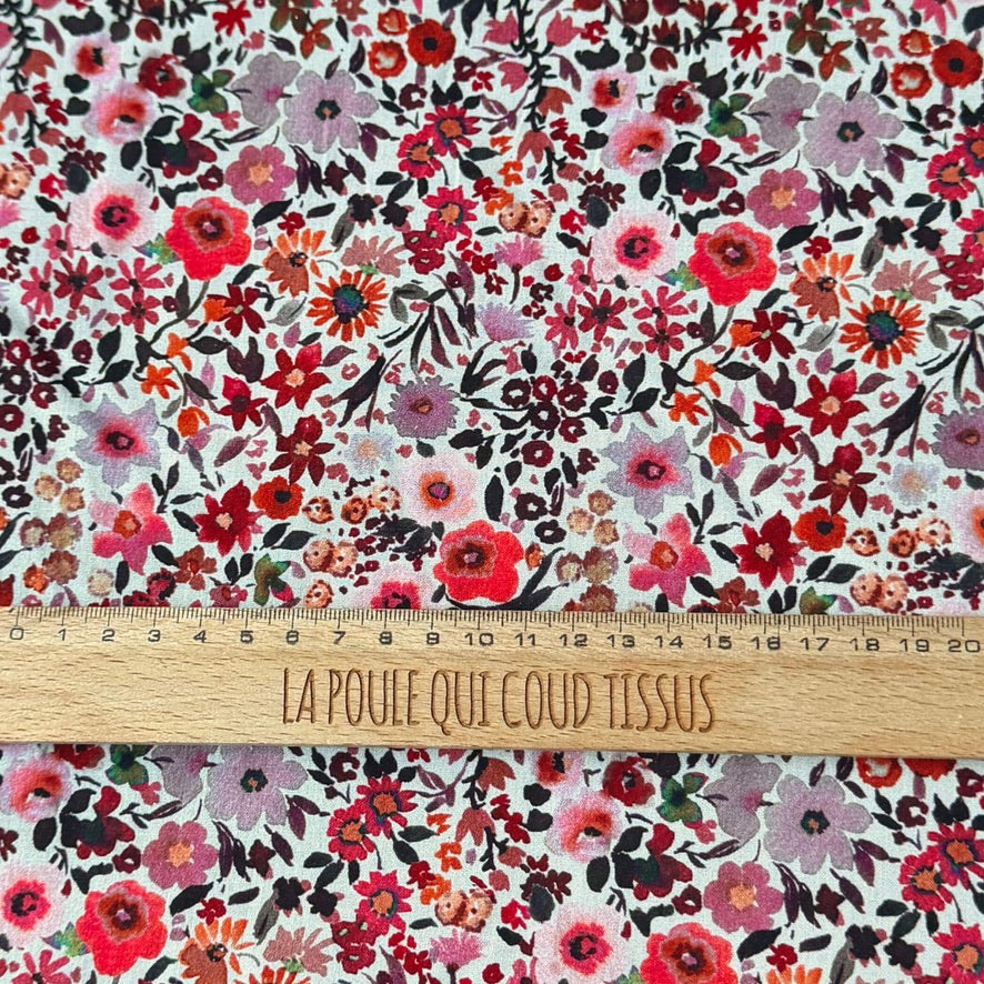 Coton à Impression Numérique / Pink Flowers