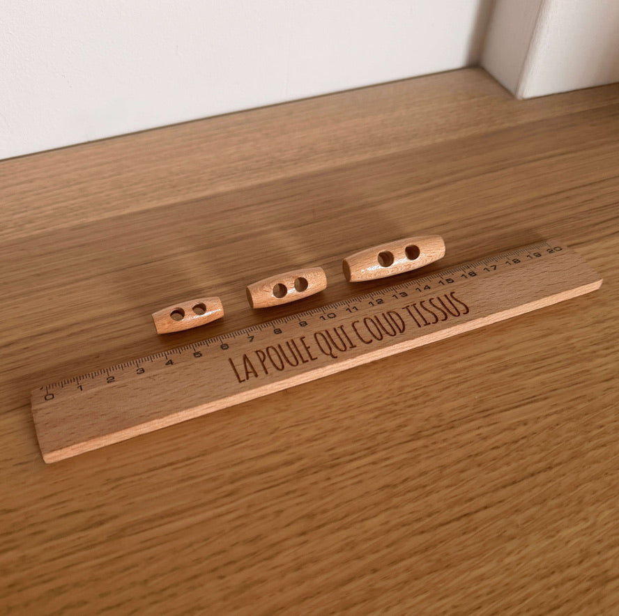 Bouton en bois -Buchette
