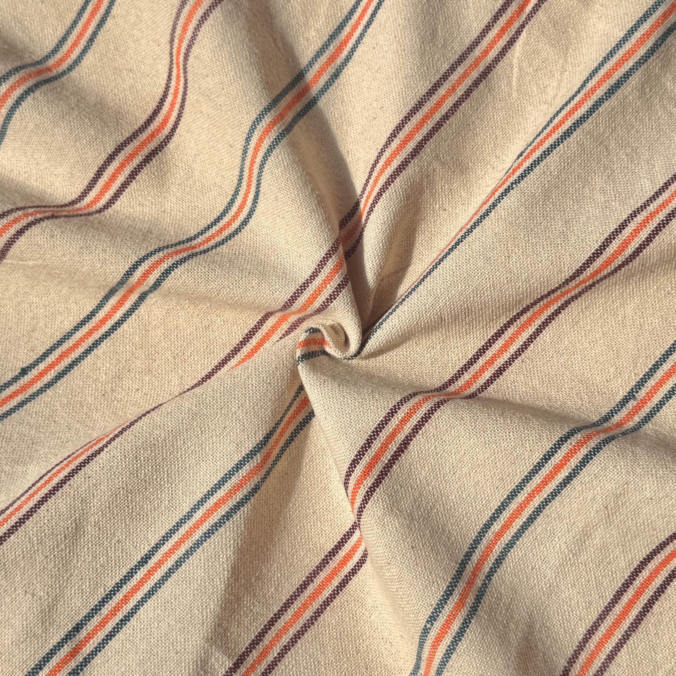 Coton Tissé  / Tartan Rayure Multico