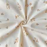 Jersey Côtelé / Yellow Flower GOTS