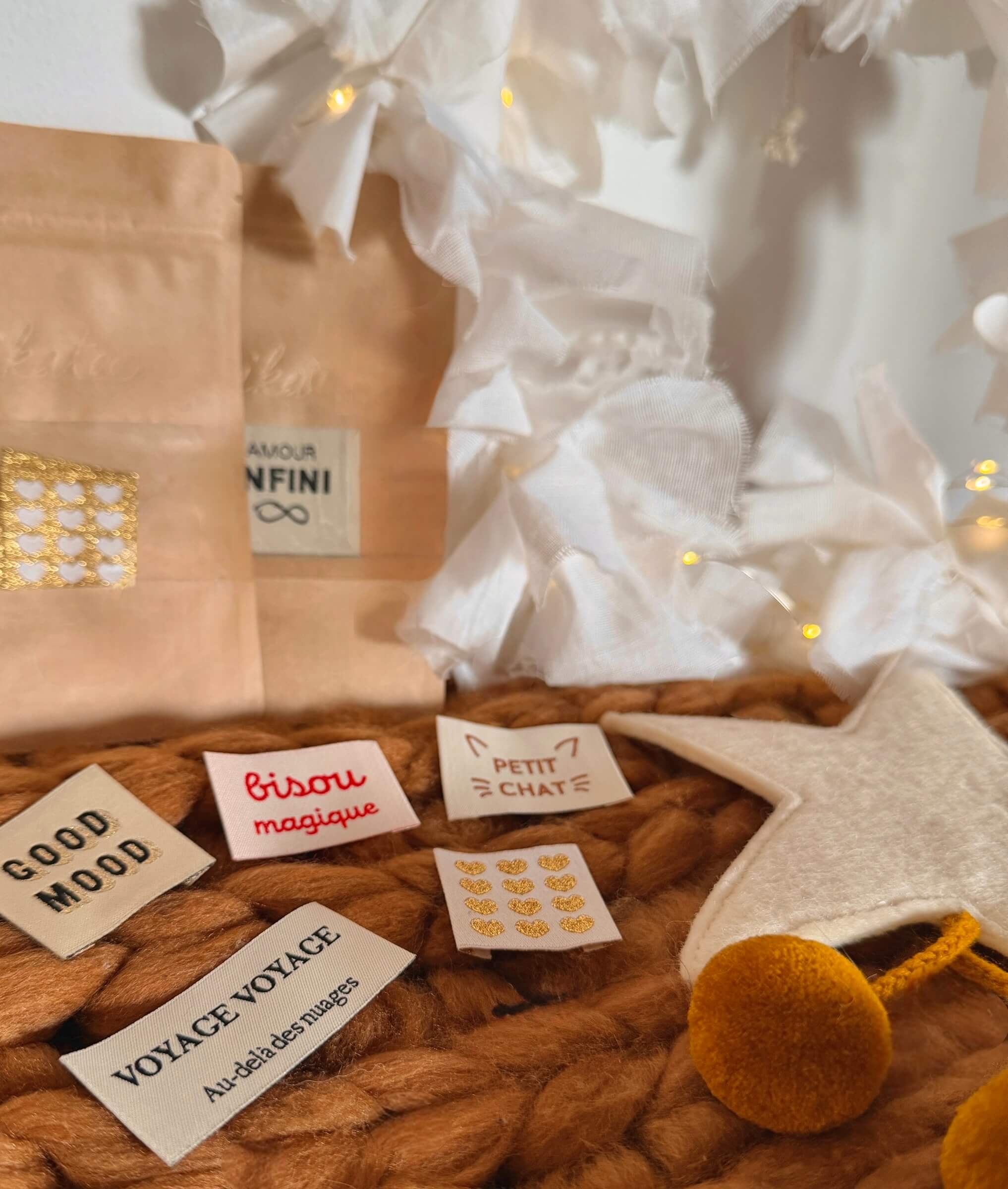 Etiquettes tissées à coudre - Ikatee (sachet de 5)