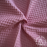Coupon 1 Mètre - Nid d'abeille / Rose Fane