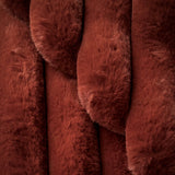 Coupon 1 Mètre - Fausse - Fourrure Cotelée / Barracuda Terracotta