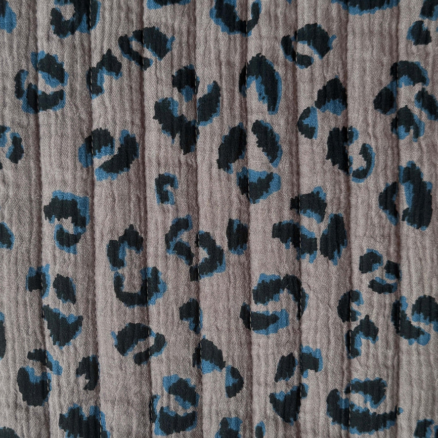 Matelassé Double Fauve Taupe / Double Gaze Unie Taupe